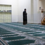 Praying in the main hall